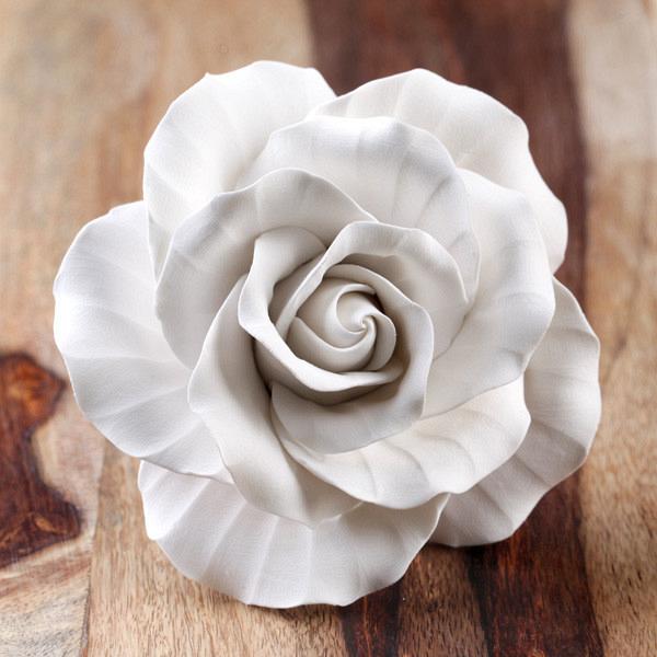 Extra Large Classic Garden Rose - White 600