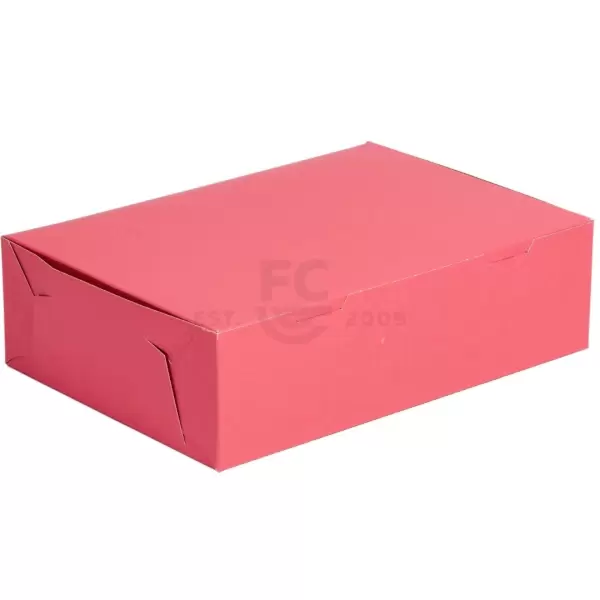 14X10X4 Strawberry (1/4 Sheet) Cake Box 600