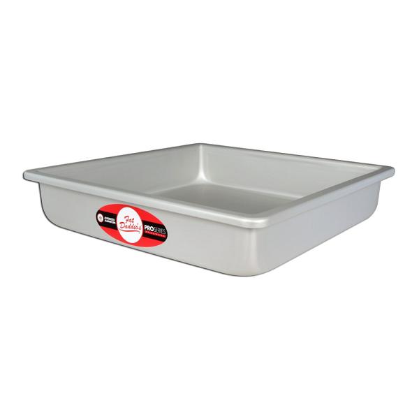 Square Cake Pan by Fat Daddio's 10" x 10" x 2" 600
