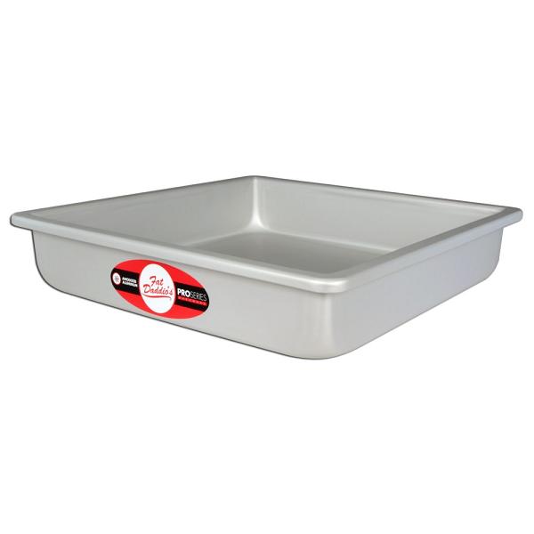 Square Cake Pan by Fat Daddio's 12" x 12" x 2" 600
