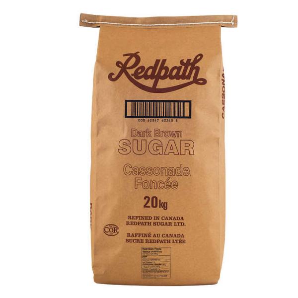 Redpath Dark Brown Sugar - 20 kg 600