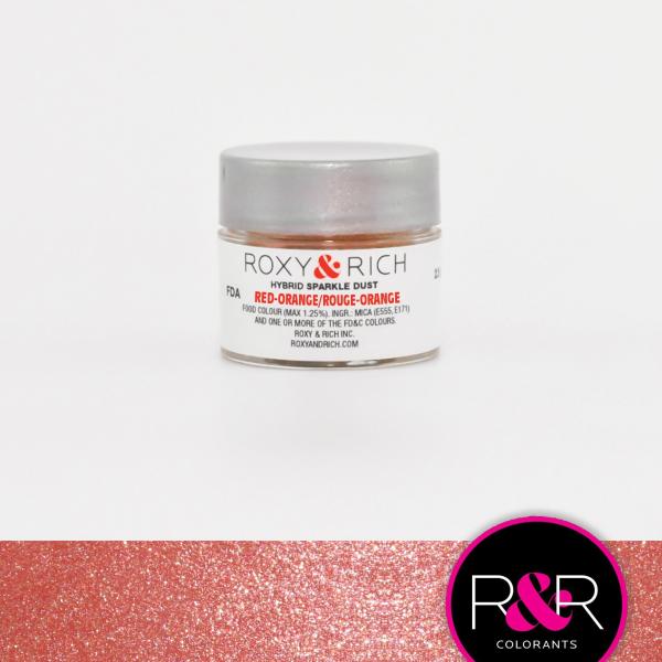 Red-Orange FDA Sparkle Dust - 2.5 g 600