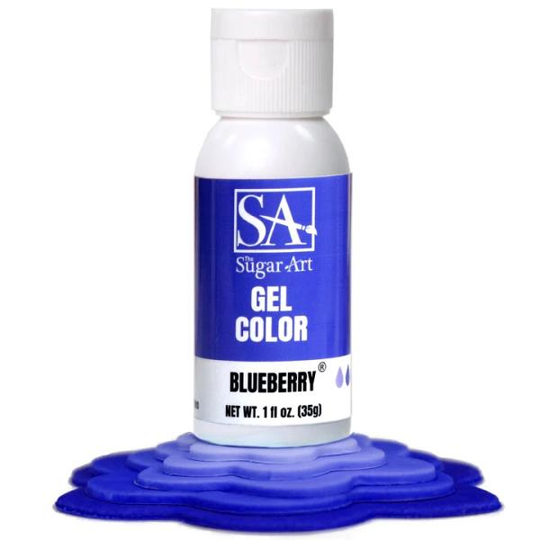 Blueberry Gel Color - 1 oz by The Sugar Art 600