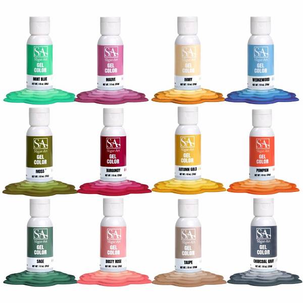 Collection Kit 2.0 by The Sugar Art - Pack of 12 1 oz Colors 600
