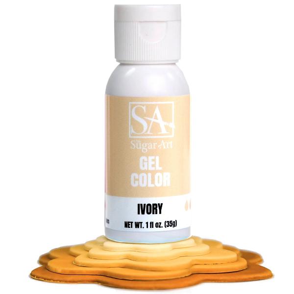 Ivory Gel Color - 1 oz by The Sugar Art 600