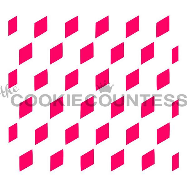 Vasarely Cubes Cookie Stencil - The Cookie Countess 600