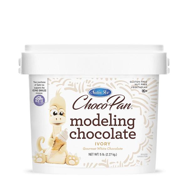 Choco-Pan by Satin Ice Ivory Modeling Chocolate  - 2.27kg (5 lb) 600