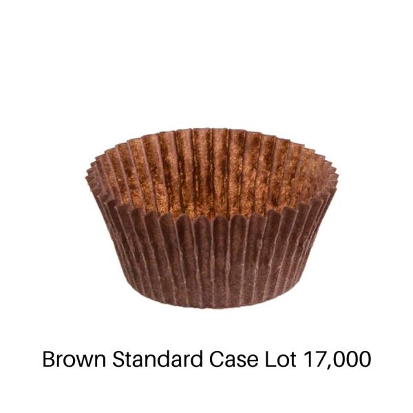 Brown Standard Cupcake Liners - Case Lot 17,000 600