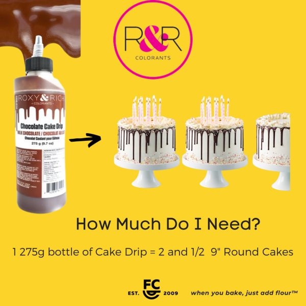 Dark Chocolate Cake Drip by Roxy & Rich - 275g 600