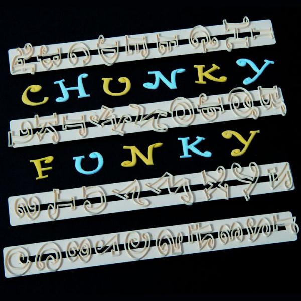 FMM Chunky Funky Capital Letter and Numbers Tappits 600