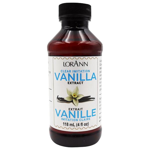 Clear (Artificial) Vanilla Extract - 4 oz - Lorann 600