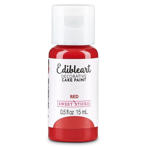 Red 15mL - Edibleart Paint by Sweet Sticks 600
