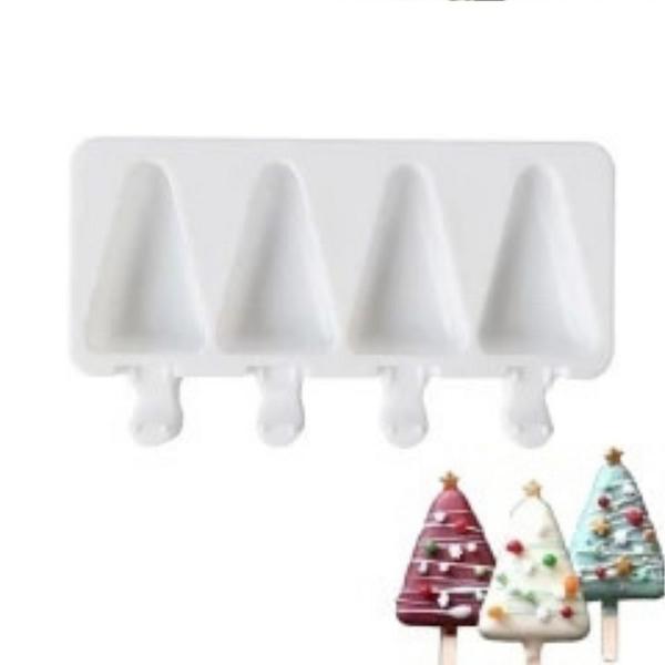 Christmas Tree Cake Popsicle Silicone Mold 600