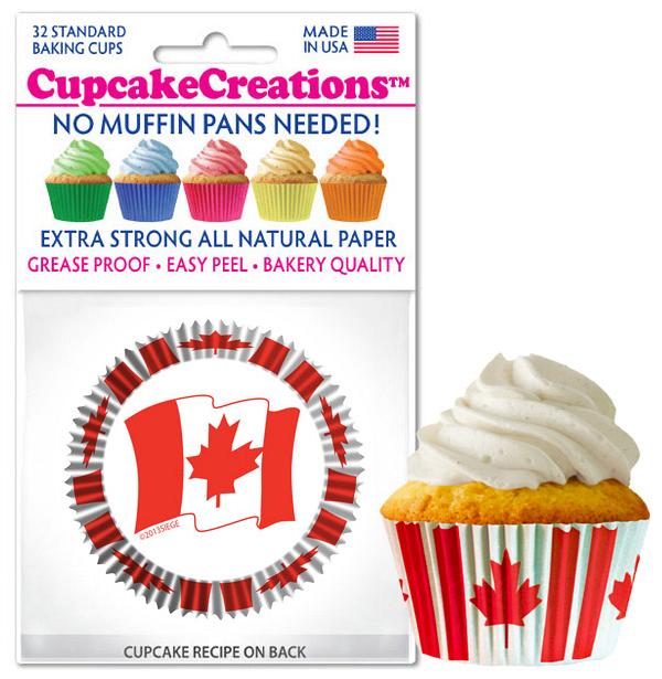 Canadian Flag Cupcake Liner - pkg of 32 600