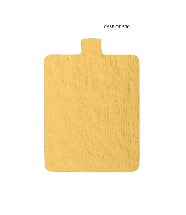 Gold 0.045" Rectangle Thin Tab Board - 4" x 2 3/4" CASE OF 500 600