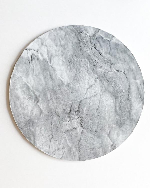 10 Inch Round Marble 1/2" Drum Cake Board 600