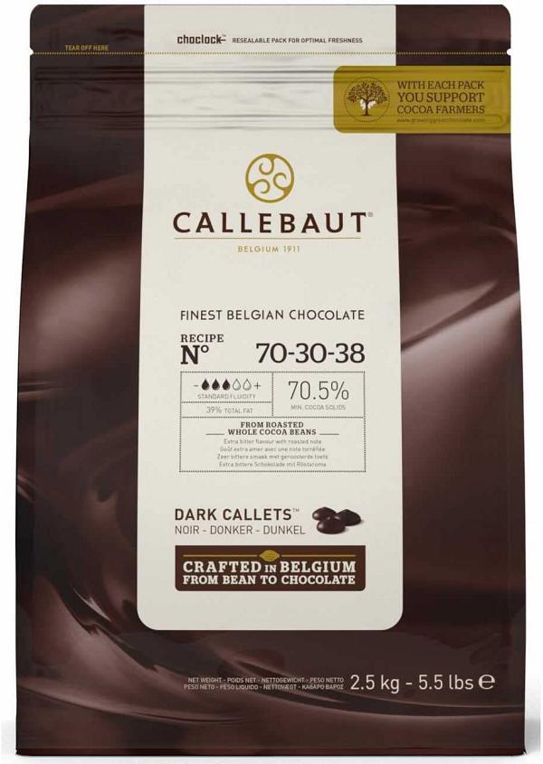 Callebaut Bittersweet Chocolate 70-30-38 - 2.5Kg 600