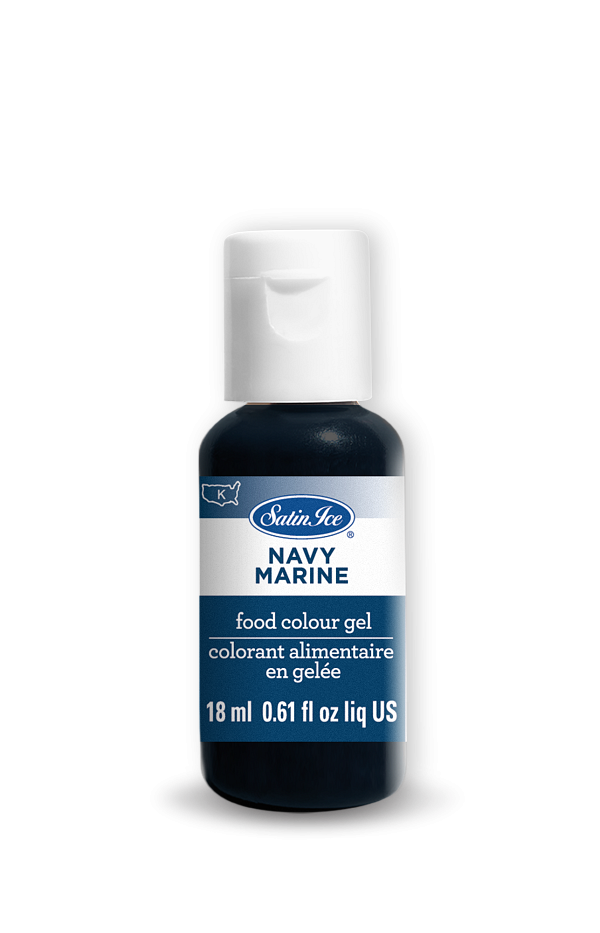 Navy Food Colour Gel 0.61 oz by Satin Ice 600