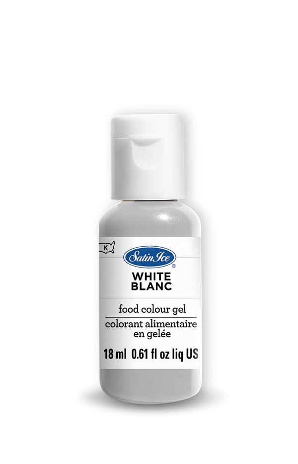 White Food Colour Gel 0.61 oz by Satin Ice 600