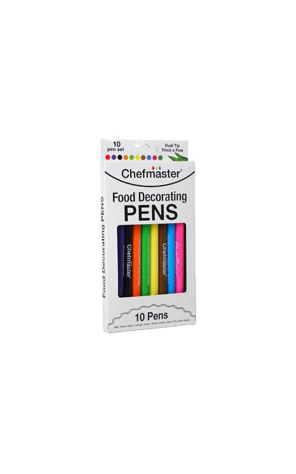 10 Color Edible Ink Decorating Pen Set 600