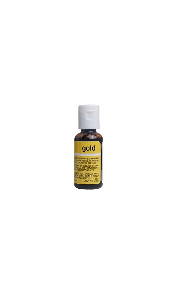 Gold 0.7 oz Liqua-Gel Food Color by Chefmaster 600